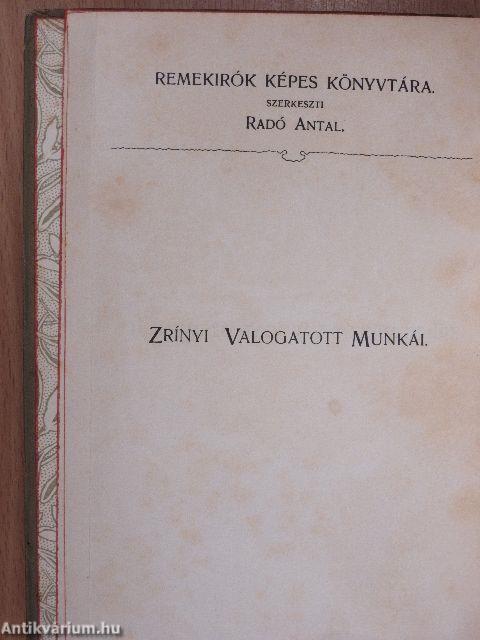 Gróf Zrinyi Miklós válogatott munkái