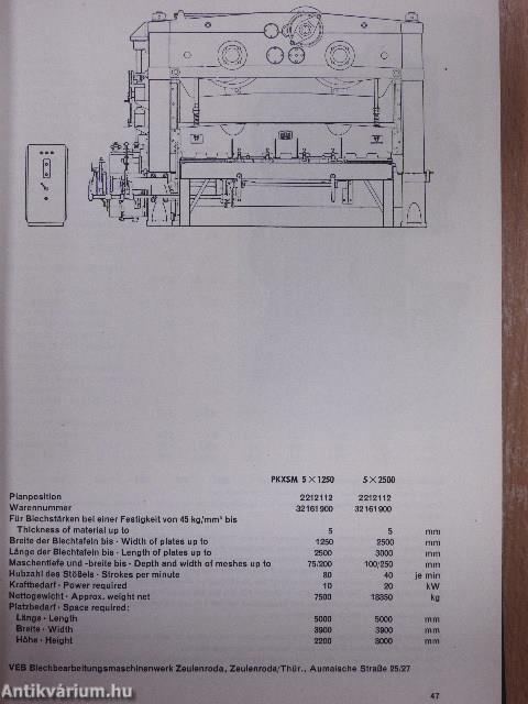 Werkzeugmaschinen II.