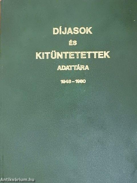 Díjasok és kitüntetettek adattára