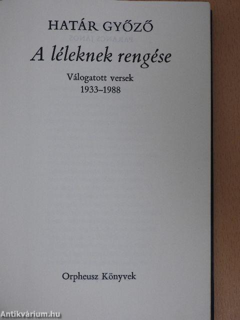 A léleknek rengése