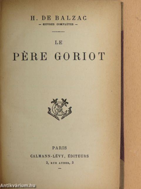 Le Pére Goriot