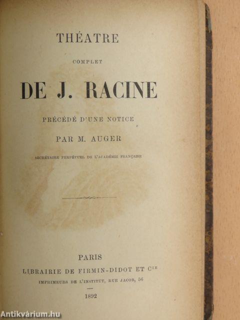 Théatre Complet de J. Racine 