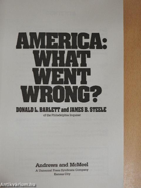 America: What went wrong?