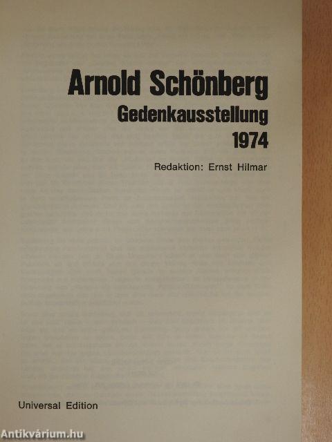 Arnold Schönberg Gedenkausstellung 1974