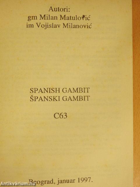 Spanish Gambit C63
