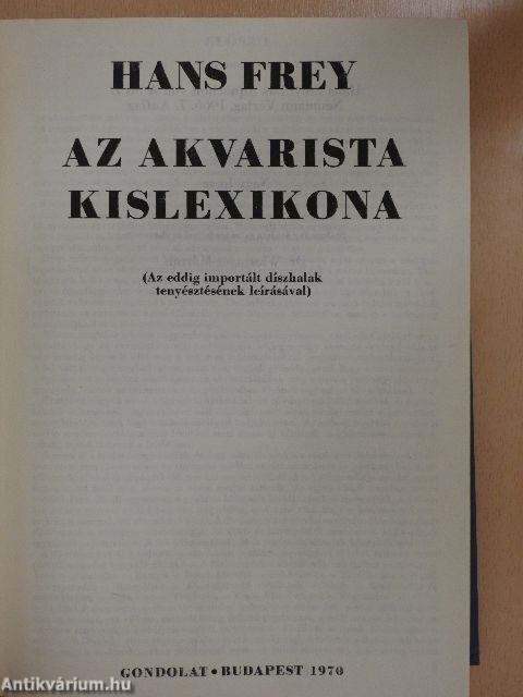 Az akvarista kislexikona