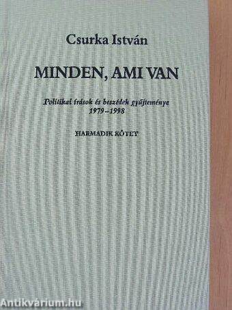 Minden, ami van III. (töredék)