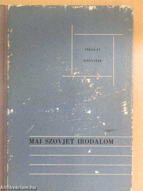 Mai szovjet irodalom