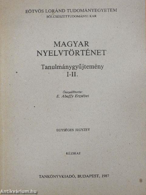 Magyar nyelvtörténet