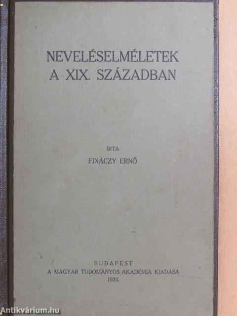 Neveléselméletek a XIX. században