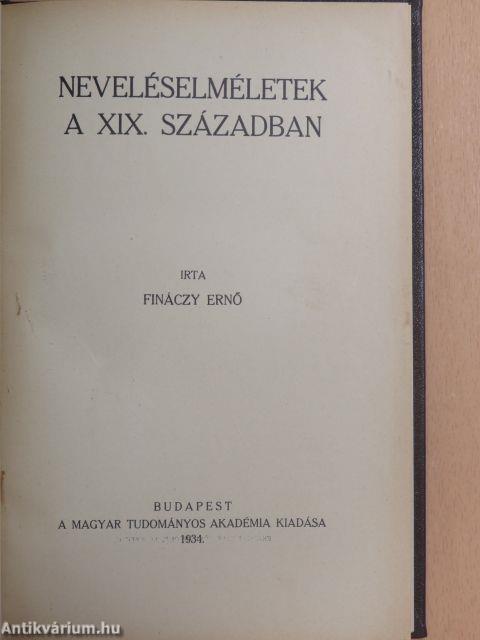 Neveléselméletek a XIX. században