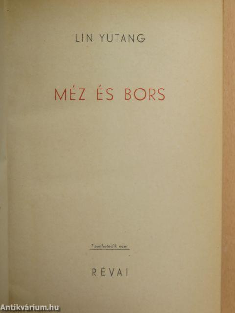 Méz és bors