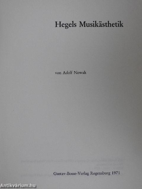 Hegels Musikästhetik