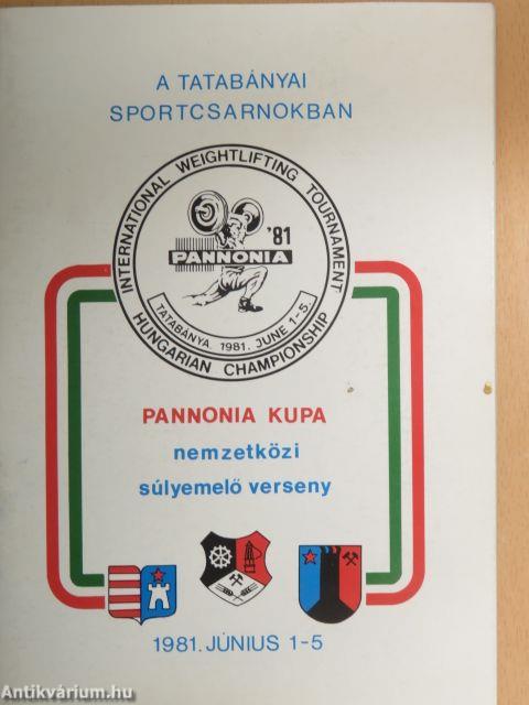 Pannonia Kupa nemzetközi súlyemelő verseny1981. június 1-5.