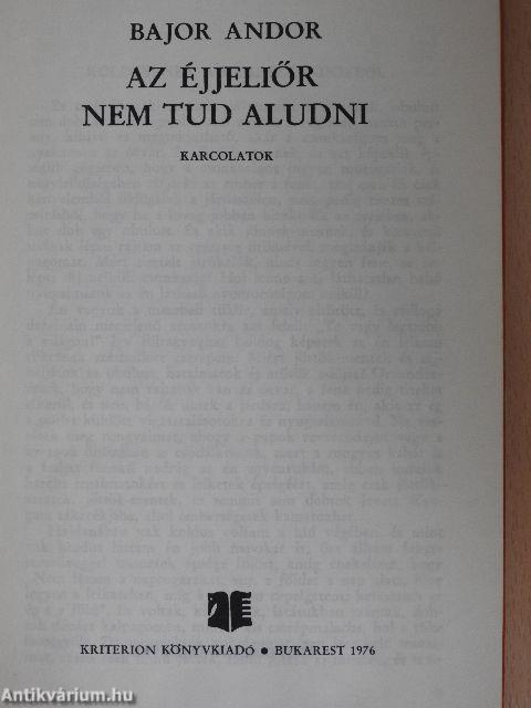 Az éjjeliőr nem tud aludni