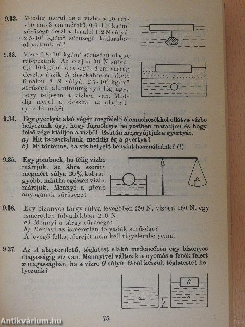 Fizikai feladatok I.