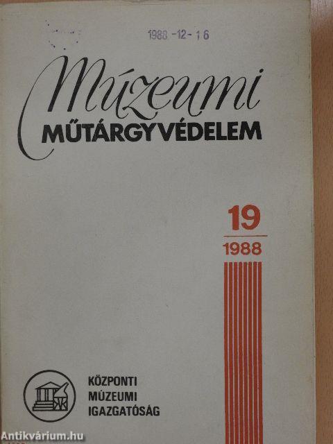 Múzeumi műtárgyvédelem 1988/19.