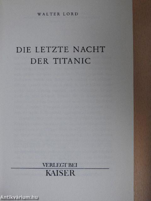 Die letzte Nacht der Titanic