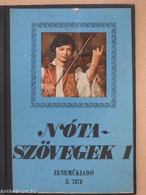 Nótaszövegek 1.