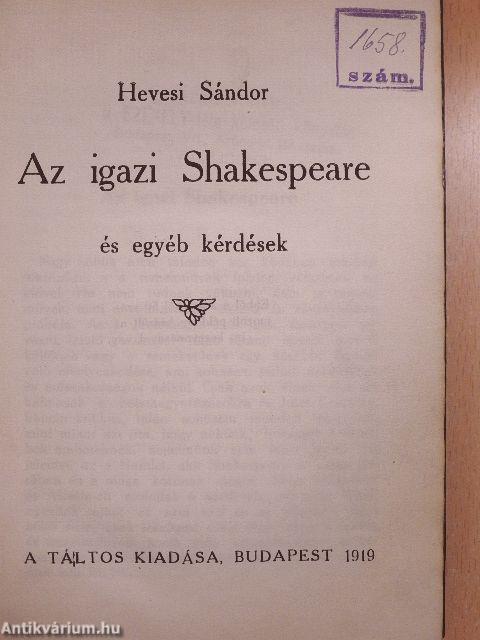 Az igazi Shakespeare