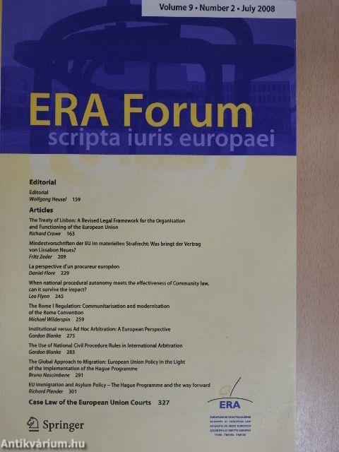 ERA Forum July 2008
