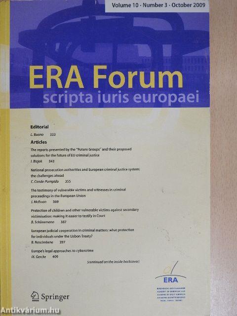 ERA Forum October 2009