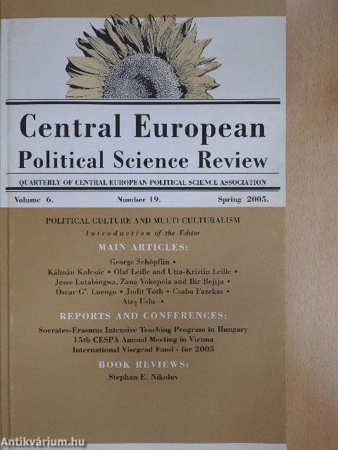 Central European Political Science Review Spring 2005.