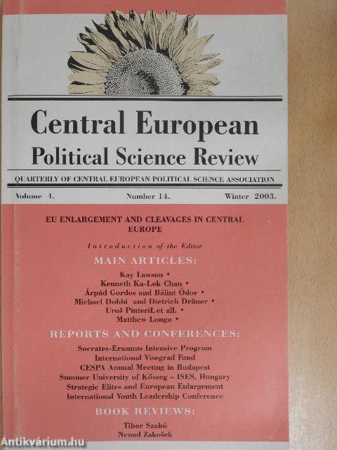 Central European Political Science Review Winter 2003.