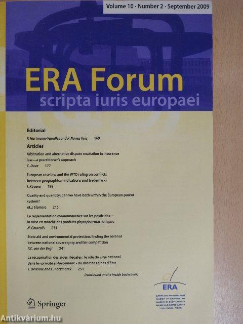 ERA Forum September 2009