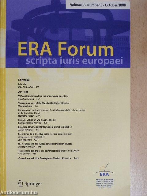 ERA Forum October 2008