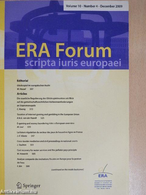 ERA Forum December 2009