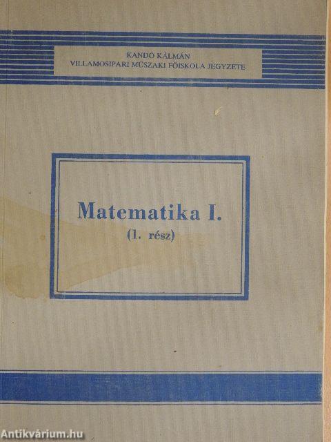 Matematika I/1.