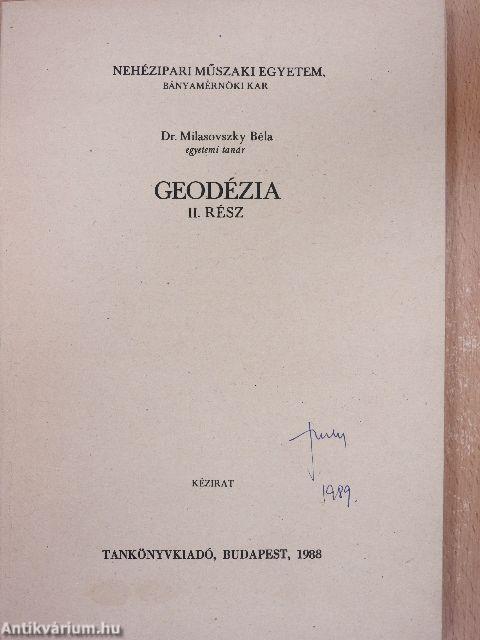 Geodézia II.