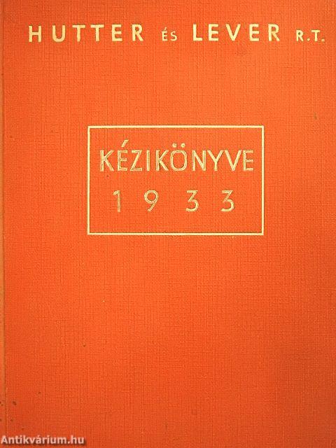 Hutter és Lever R. T. kézikönyve 1933