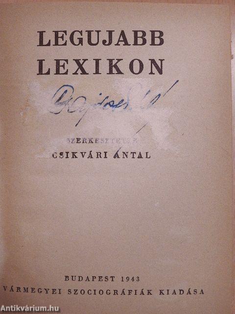 Legujabb lexikon