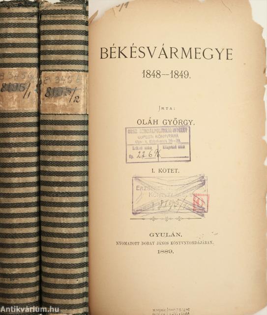 Békésvármegye I-II.