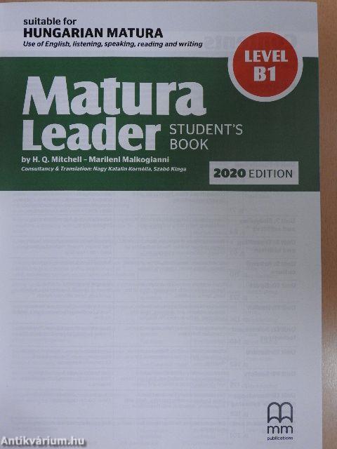 Matura Leader - Student's Book - Level B1 - CD-vel