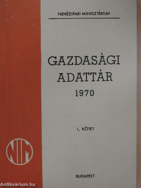 Gazdasági adattár 1970. I-II.