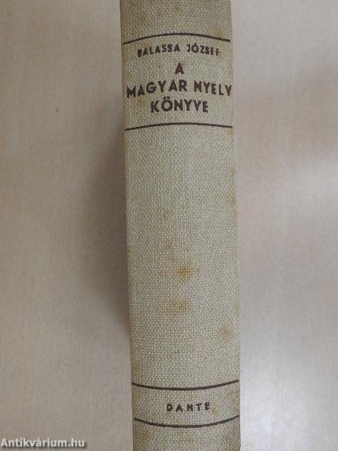 A magyar nyelv könyve