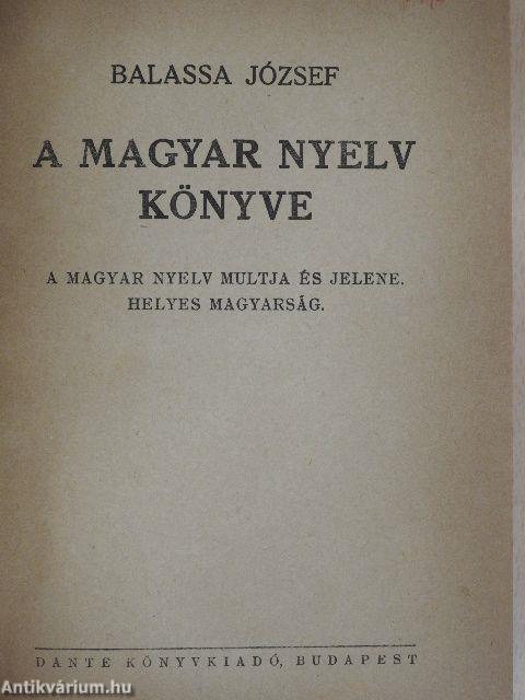 A magyar nyelv könyve