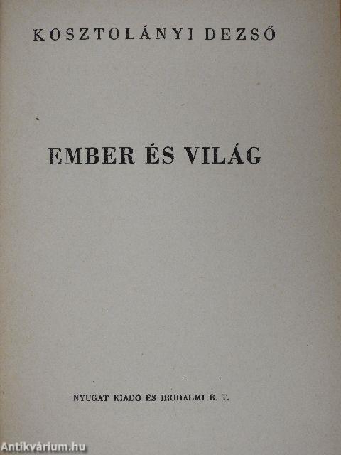 Ember és világ
