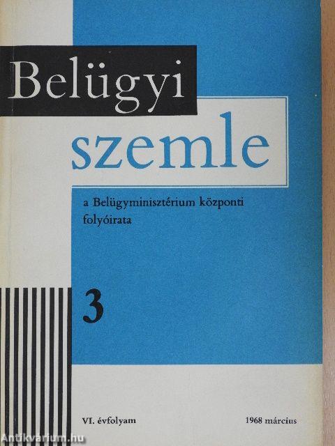 Belügyi Szemle 1968. március