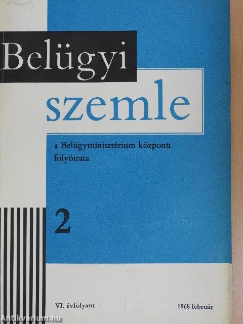 Belügyi Szemle 1968. február