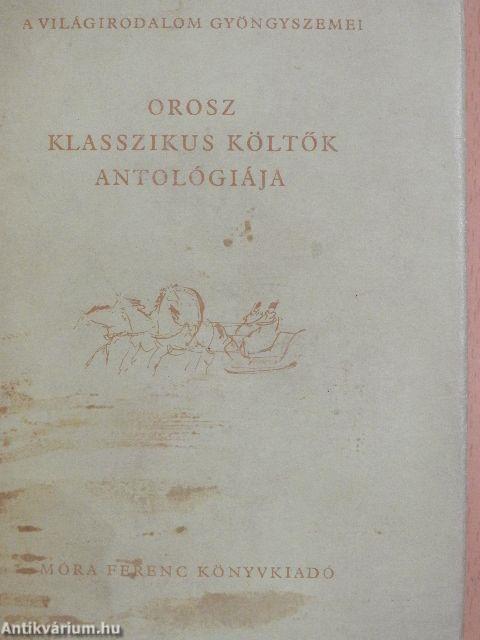 Orosz klasszikus költők antológiája