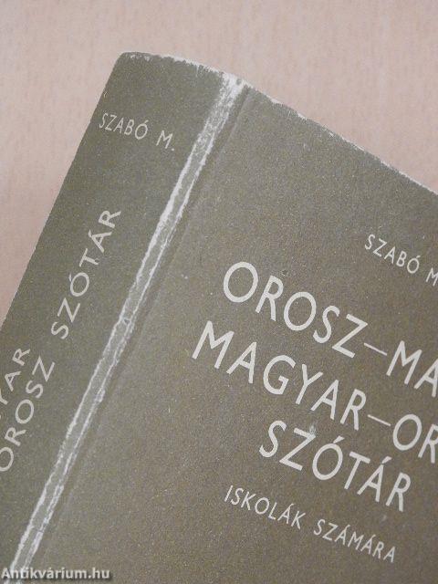 Orosz-magyar/magyar-orosz szótár