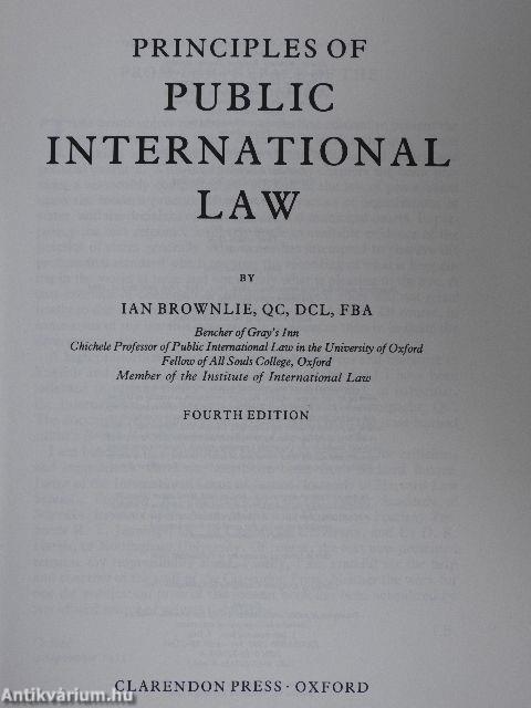 Principles of Public International Law