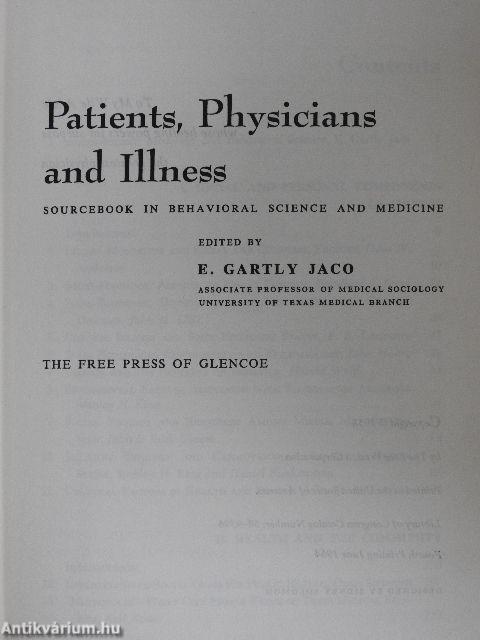 Patients, Physicians & Illness