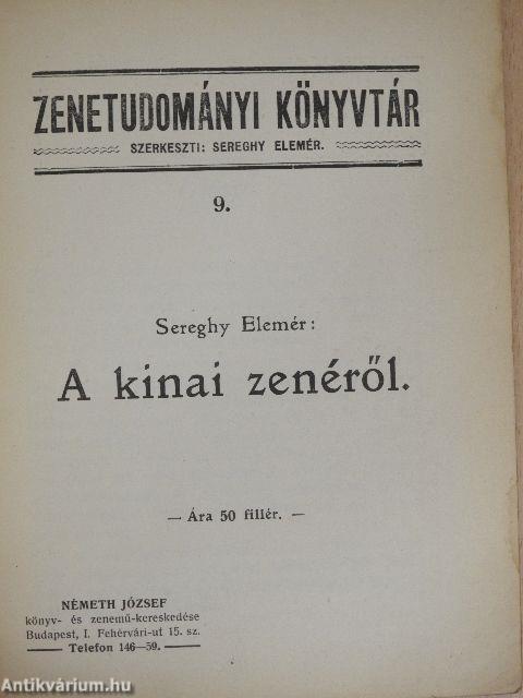 A kinai zenéről