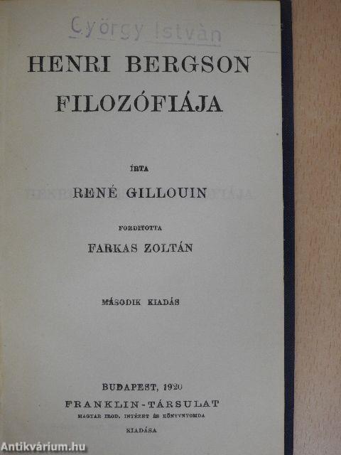 Henri Bergson filozófiája