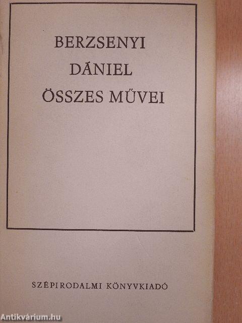 Berzsenyi Dániel összes művei